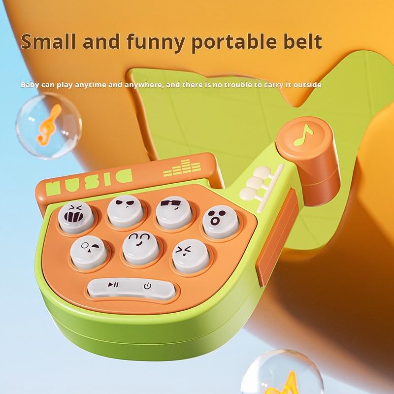 Baby Early Education Puzzle Music Finger Pressing Training Portable Toy Decompression Challenge Interactive Game Machine