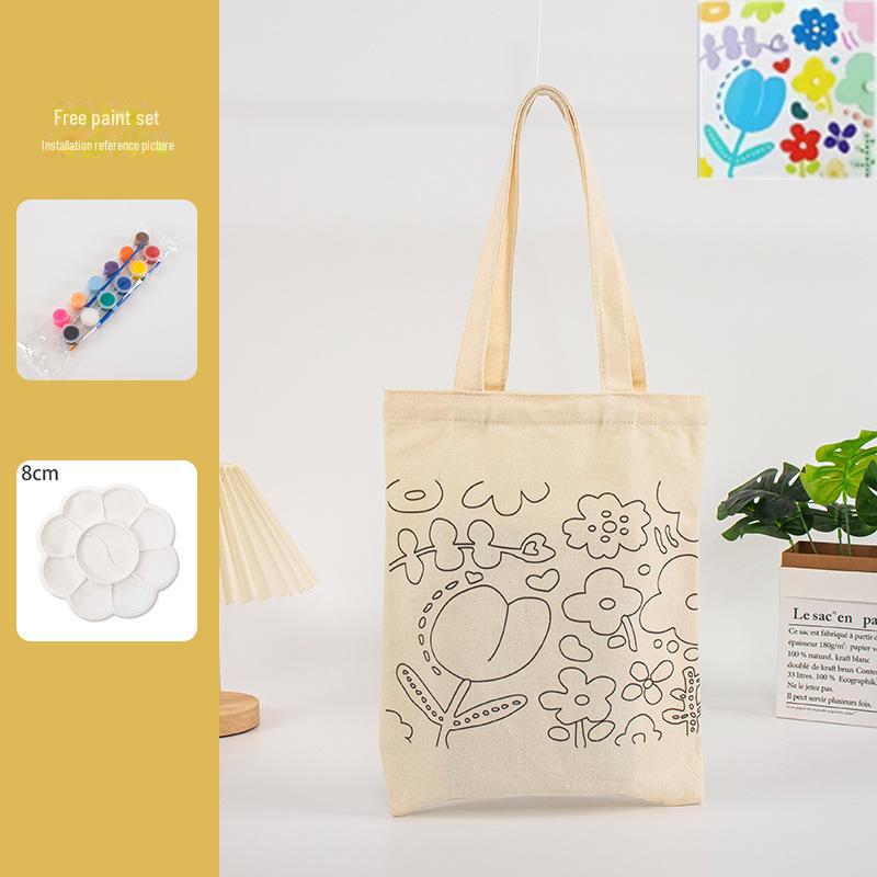 

«Сделай сам, хлопковая сумка для граффити «Родитель-ребенок»: Интерактивная рекламная сумка из холста