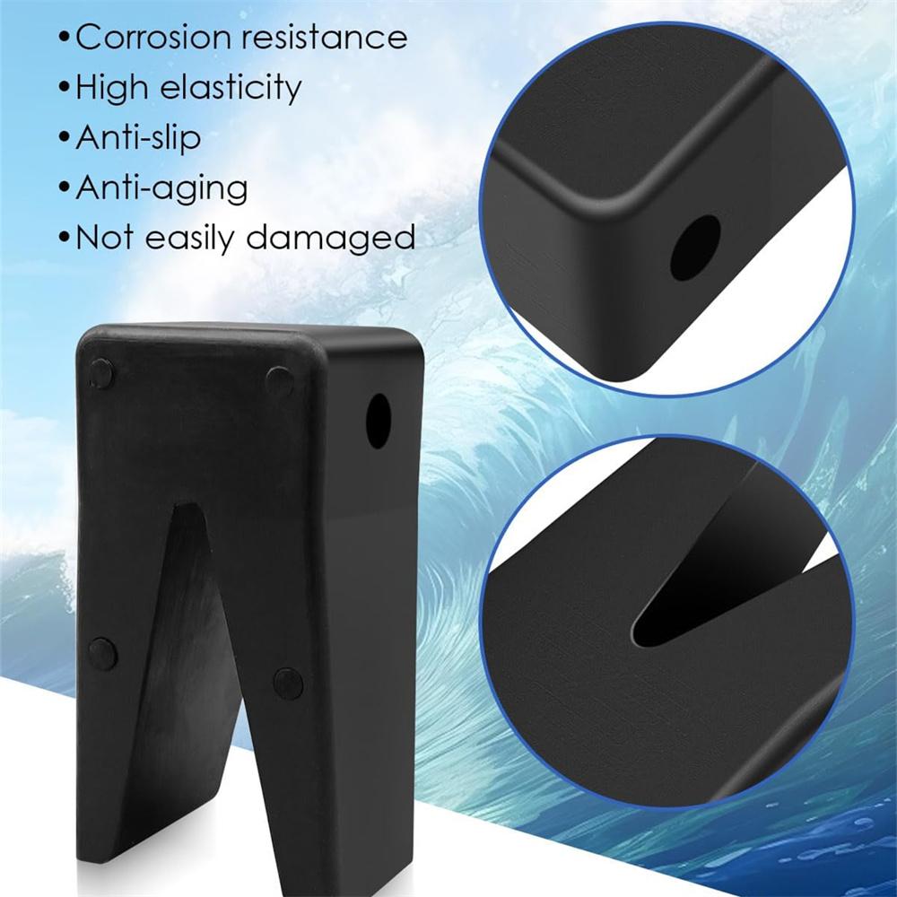 181440 Rubber V-Block with Hole Fit For Transom Saver For Tracker Marine Y-frame