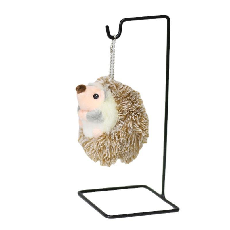 Plush Hedgehog Keychain Pendants Stuffed Animals Doll Toy Keyring Charms Backpack Accessory Adorable Handbag Pendants