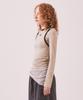 Minasu Stretch Layered T Shirt_Beige