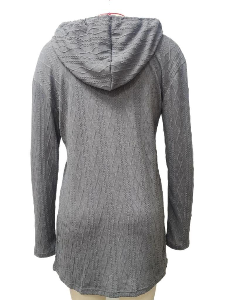 Hooded Pullover Knitted Sweater Dress Solid Color Dress Elegant Long Sleeve Dresses Causal Women Dress