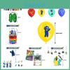 Conjunto de Decoração Colorido para Festa do Amigo Arco-Íris 2 Inclui Banner, Topper de Bolo, Balões e Convites!