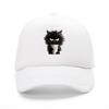 Cup Black Cat Printed Baseball Cap Fashionable and Multifunctional Duckbill Cap Adjustable and Trendy