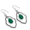 Green Onyx Gemstone Handmade 925 Sterling Silver Jewelry Earring 2.17" KJ-748