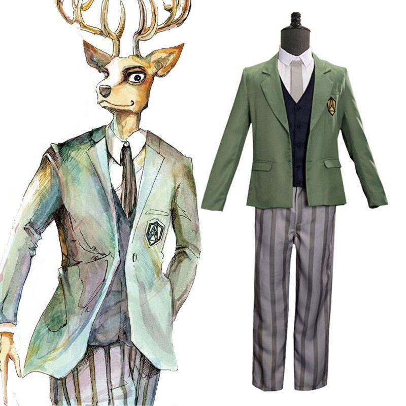 Beastars Anime Louis Cosplay Costume Wolf Rui Deer School Uniform Academy Suit