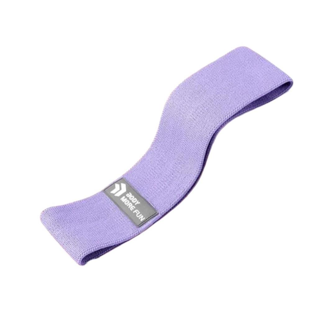 LeXi Elastic Resistance Band, Strength Training, Glute Exercise, Purple, 120 Lbs, Intermediate Level