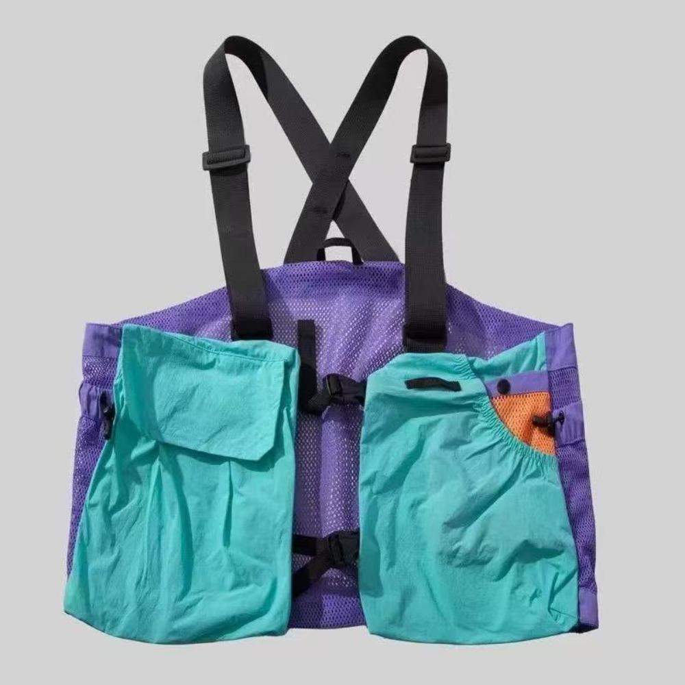 Mesh Material Multi Pocket Vest Multi Pocket Breathable Jacket Outdoor Vest  For Men For Women