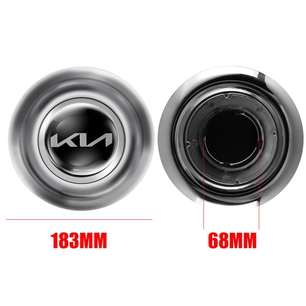 4pcs Car 68/183MM Floating Wheel Center Cap Hub Covers Badge For Kia Rio Picanto Sportage Niro Morning Ceed ProCeed Optima KN K2 QU2