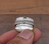 Massiver 925er Sterlingsilber Spinner Ring Meditationsring, Böhmischer Ring, handgefertigter Ring, Design Ring, Daumenring