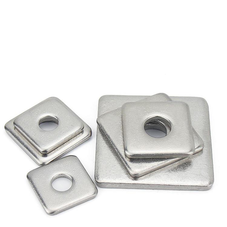 304 Stainless Steel Thickened Square Flat Washer for Curtain Wall (M4-M16)