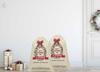 Printtoo 2 Pcs Santa Gift Sack For Kids Presents Xmas Bag Christmas Sack Personalized Bags Large 27x20 Inch