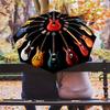 1PC electric guitar Umbrella Portable Folding Umbrella Iron Frame Hole Bone Structure Outdoor Home Umbrella A12
