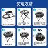 Folding Portable Toilet Simple Toilet Sets Portable Temporary Folding Portable Disaster Prevention Toilet [BR-935 (10 Included)] Multi-functional