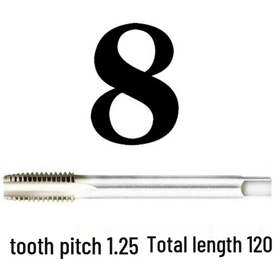 Extended Shank Fine Thread Tap for Hand and Machine Use, Non-standard Sizes M4-M24
