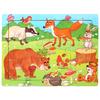 15*11cm 3D Puzzle Cartoon Animals Wood Puzzle Kids Cognitive Jigsaw Puzzle Baby Wooden Toys Educational Toys for Children