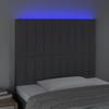 VidaXL LED Headboard Bedroom Furniture Single Bed Accessory Headboard Bed Frame Interior Dark Grey 3122653