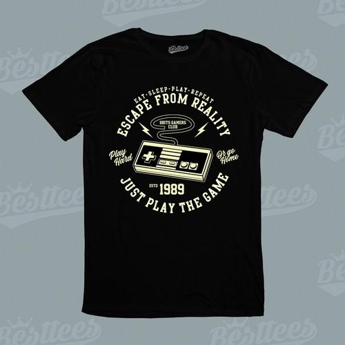 Mens/Womens/Kids Escape from Reality 1989s Games Gaming Music Retro T-Shirt S разноцветный