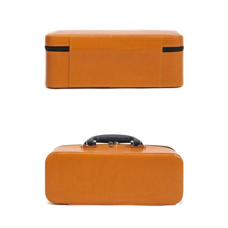 Portable Jewelry Organizer Case with Multiple Compartments for Bracelets Soft Velvets Lining Box Travel Essential