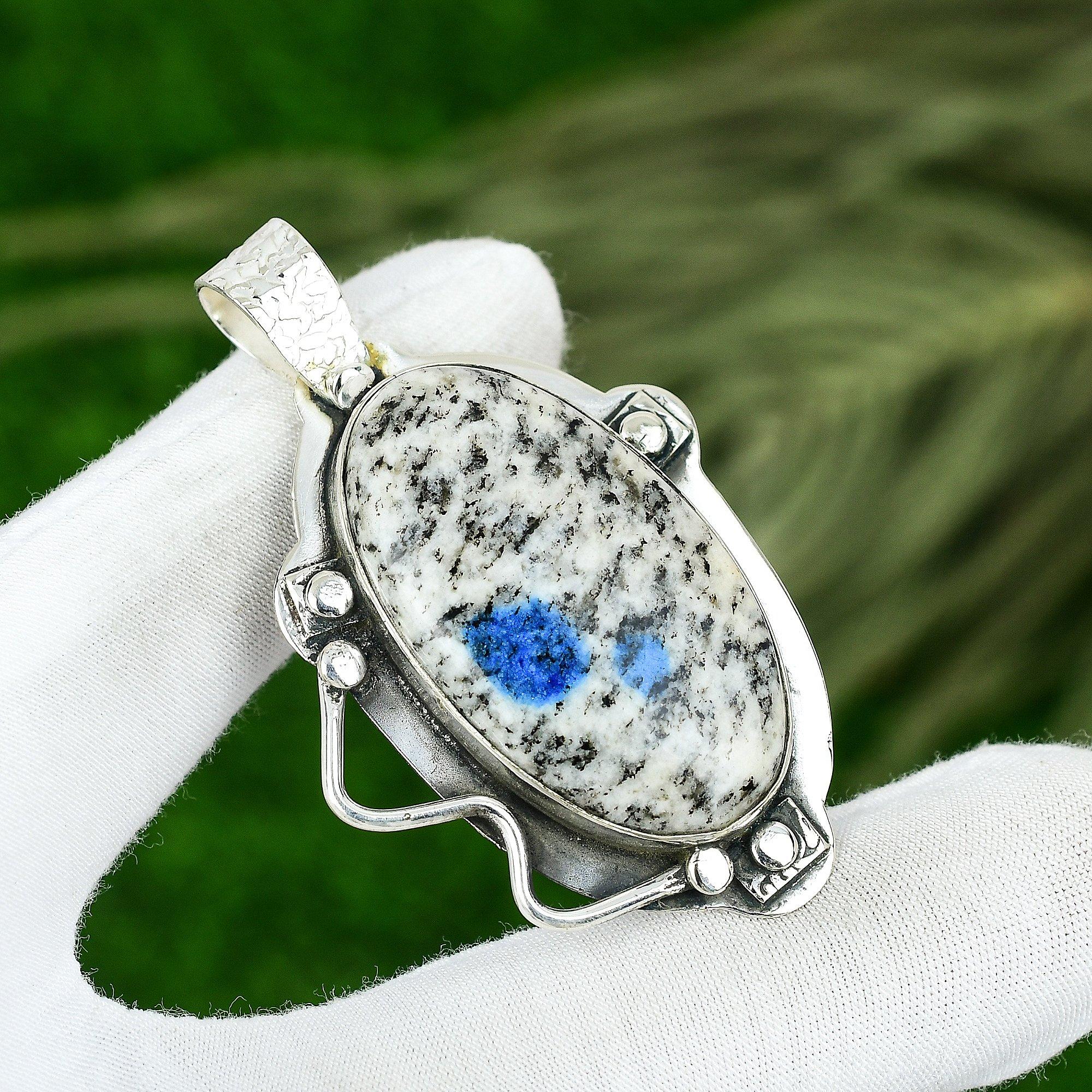 

Sisters Day Deal K2 Jasper Gemstone Wife Engagement Pendant Jewelry 925 Silver