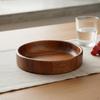 Walnut Wood Fruit Plate Versatile Wooden Bowl Smooth Surface Vintage Serving for