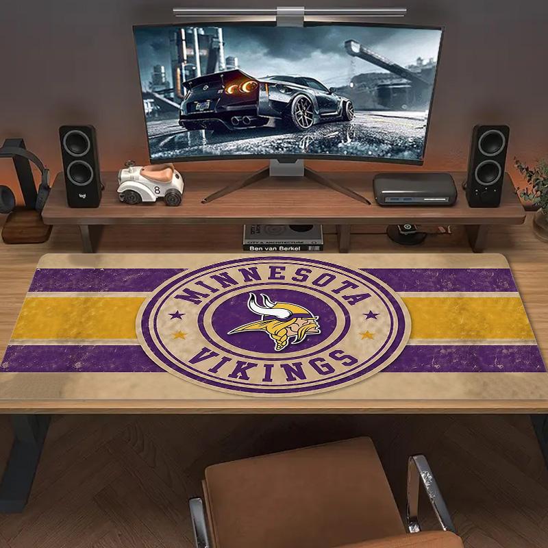 Minnesota Vikings3 Print Cushion Non-slip Laptop Tablet Big Mousepad XXL Mat Mini PC Playmat With Lock Edge