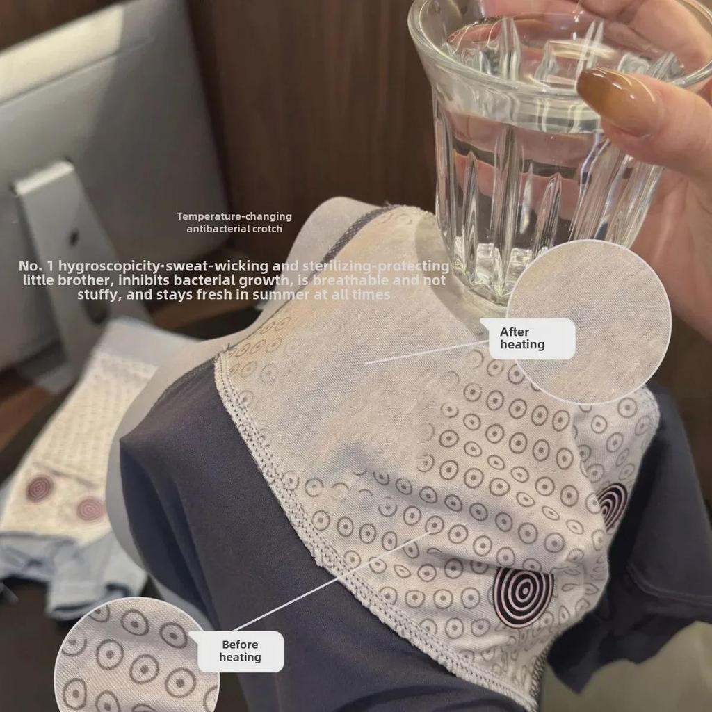 Set cadou boxeri fără cusături antibacterieni cu senzor de temperatură magnetic pentru bărbați Jiaojiang