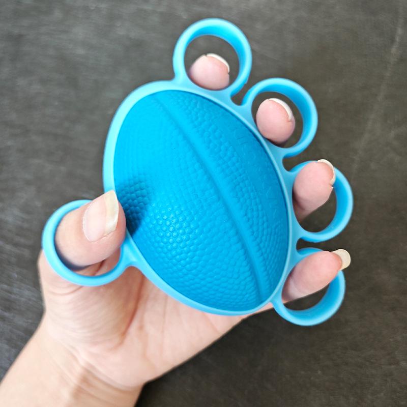 Pětiprstý PU houbový úchopový míček pro posilování prstů