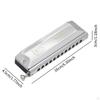 Chromatic Harmonica Mouth Organ Heavy Duty 12 Hole 48 Tones