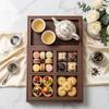 7Pcs/Set Rectangular Wooden Serving Tray Retro Tea Tray Nesting Multipurpose Trays  Kitchen