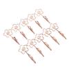 10Pcs Name Card Clips Metal Double Headed Strong Clip Sturdy Durable Wide Application Number Card