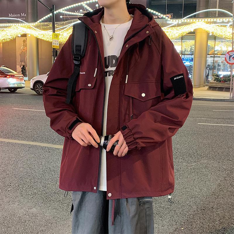 Jacket Men's Spring and Autumn New Workwear Trendy Handsome Versatile Outdoor Jacket Jacket Youth Large Size Men's Jacket