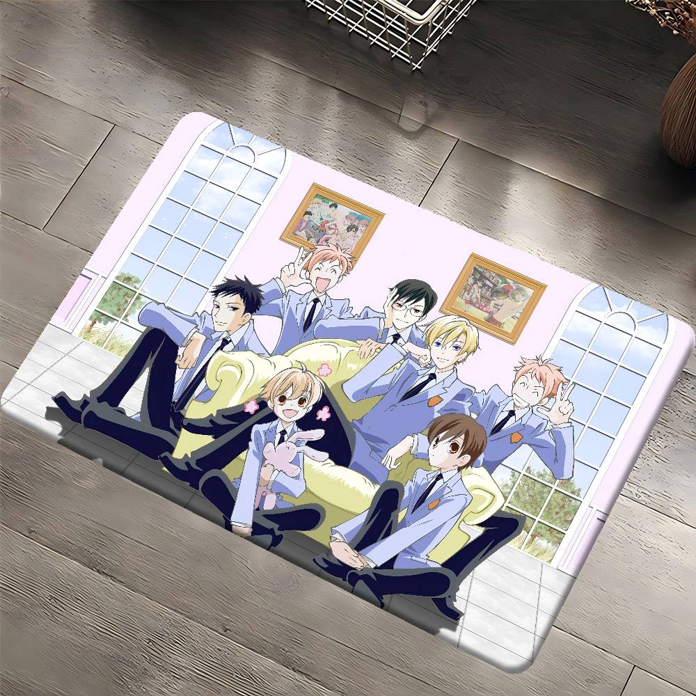 Anime O-Ouran High School Host Club Bathroom Mat Anti-slip Absorb Water Long Strip Cushion Bedroon Mat Welcome Doormat