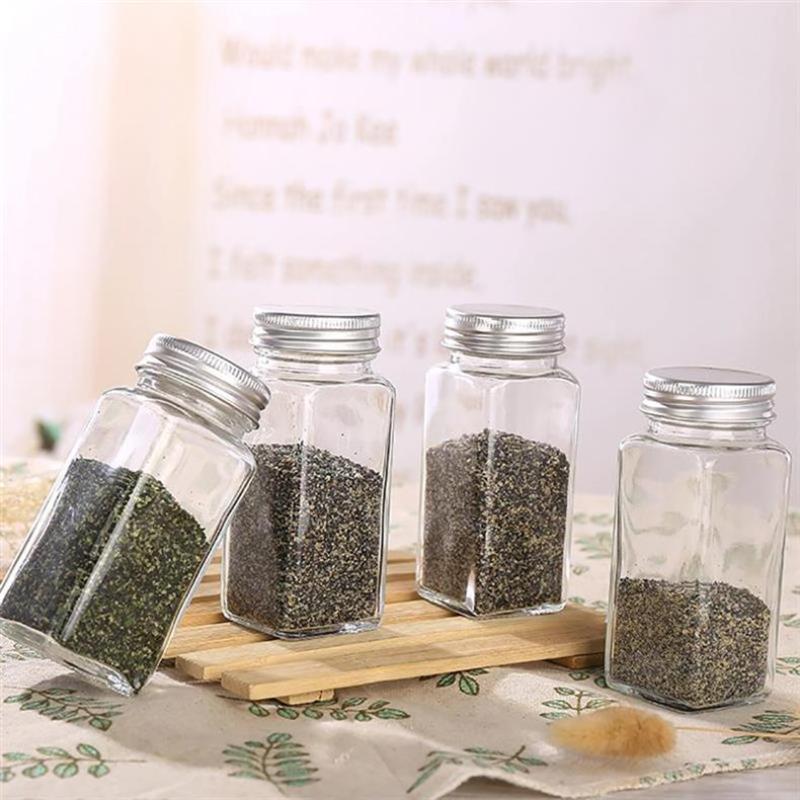 5/10/15Pcs 100Ml Empty Jars Plastic Spice Bottles Set For Storing Barbecue Seasoning Salt Pepper With Spice Rack Holds