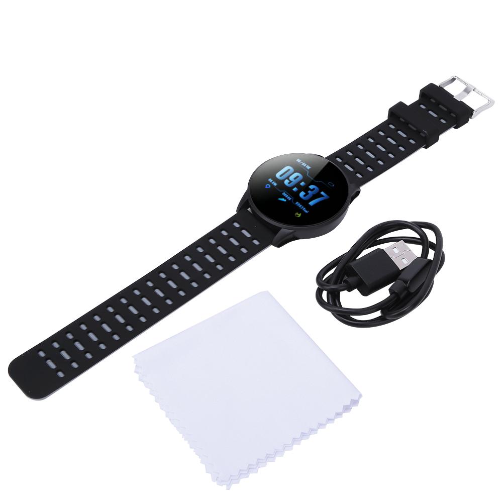 SUNROAD Heart Rate Monitoring Blood Pressure Waterproof Smart Sports WatchBlack