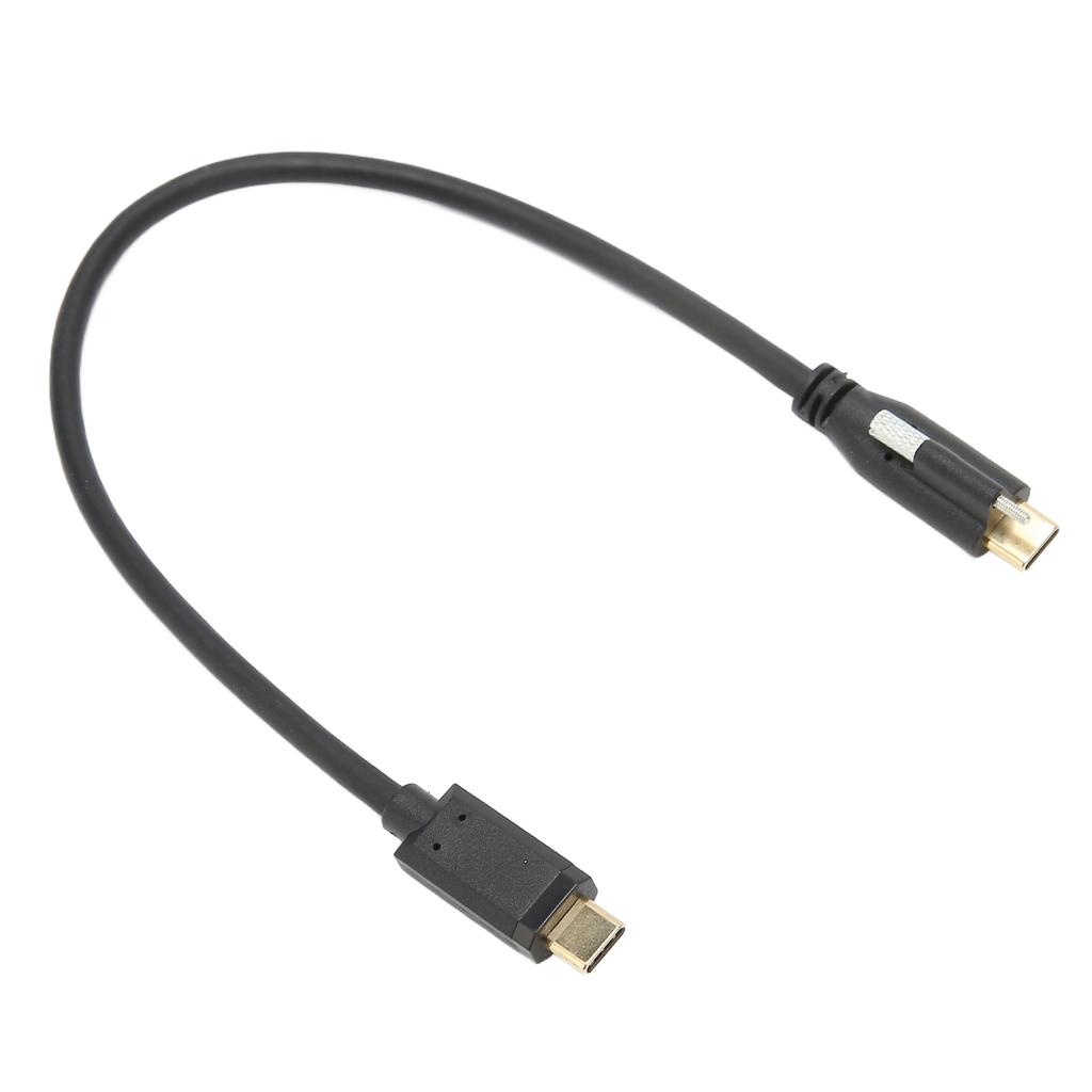 USB 3.1 Cable C to C Male to Femal with Fixing NutApprox 11.8in Long USB C to USB C Cable for Phone Laptop ChargerUSB C