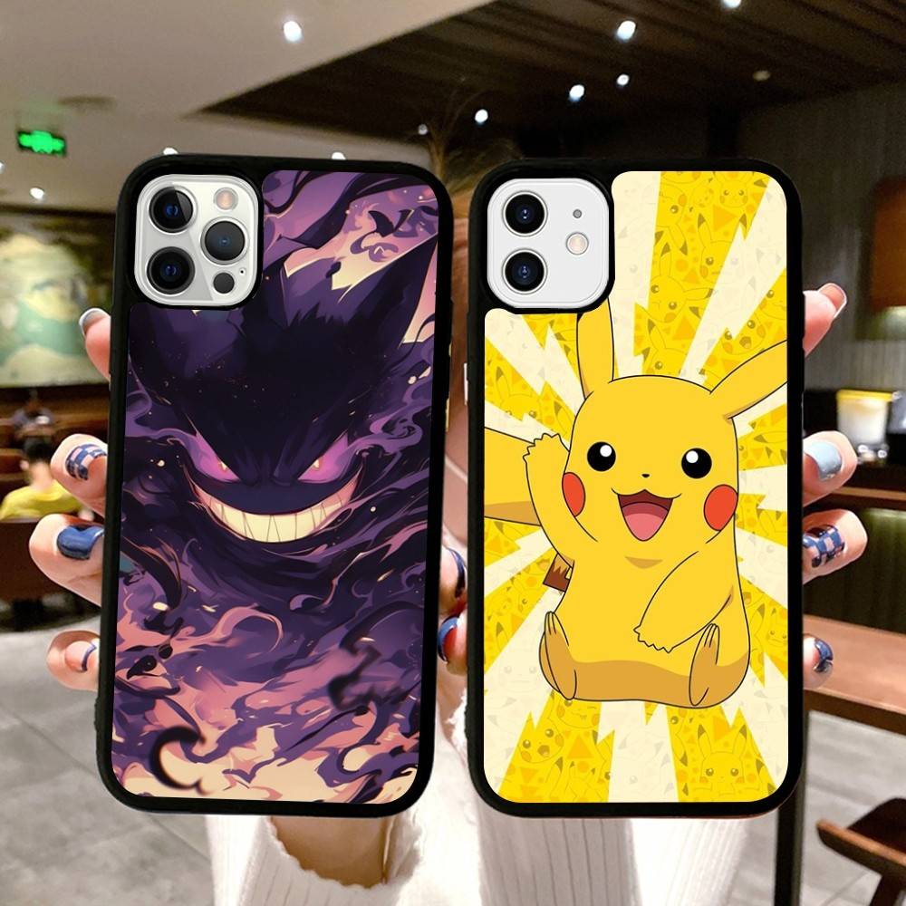 1pc Popular Cartoon Anime P-PokemonS Phone Case Silicone PC+TPU For For IPhone 11 12 13 14 15 16 Plus Pro Max Cover