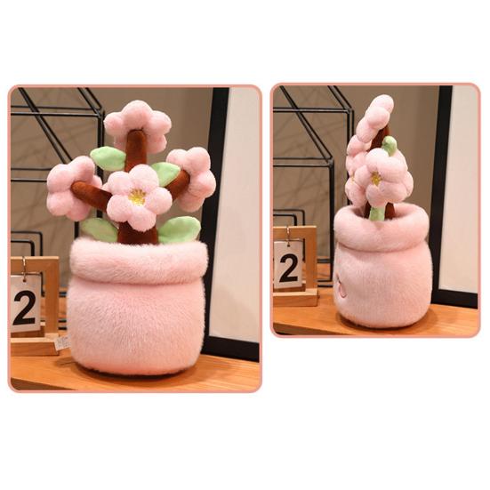 Cute Plush Vast Flower Bouquet Soft Skin-Friendly Plush Plant Doll Cute Healing Flower
