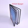 For A4 1/2/3/4/5/ 6/7/8/10/ Slots Single Dobule Three Panel Plastic Menu Holder Transparent Folder Cover