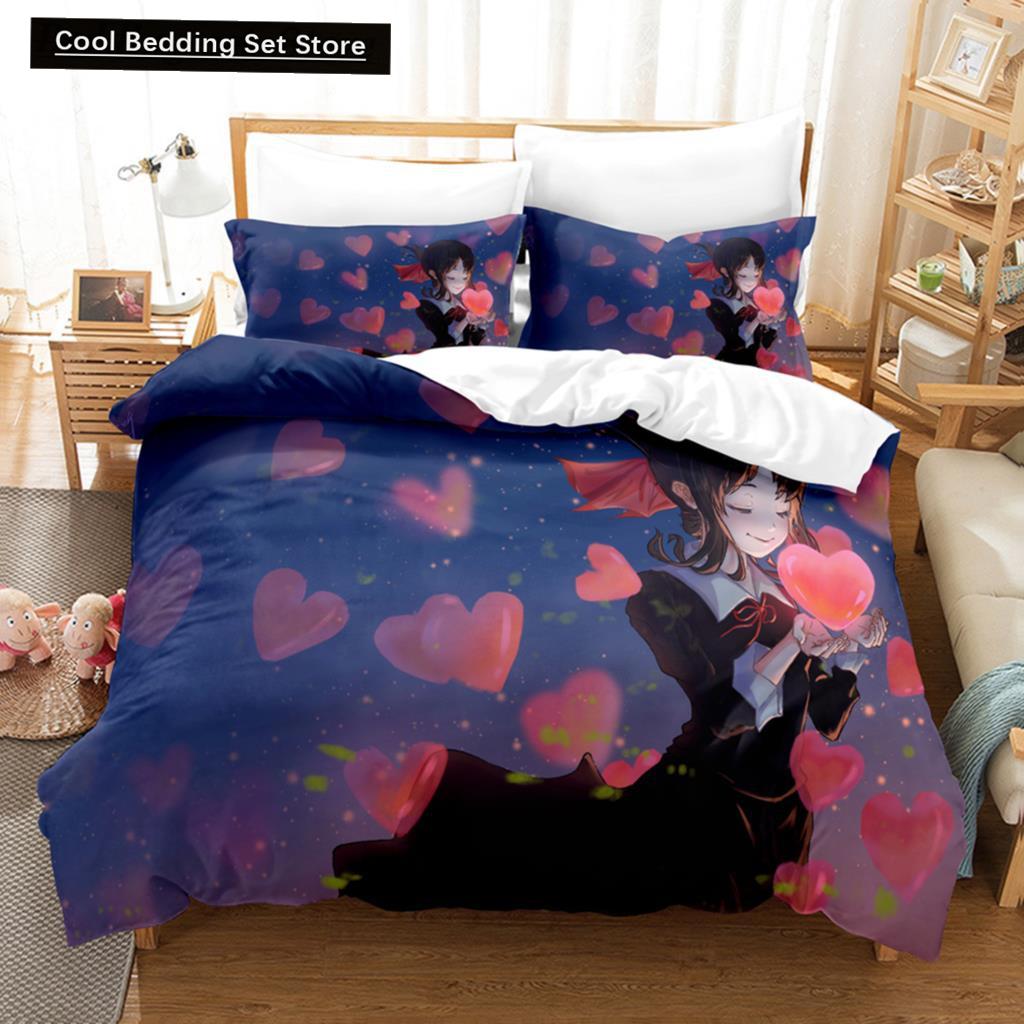 

3D-принт аниме Мисс Хуайе комплекты постельного белья пододеяльник с наволочкой Twin Full Queen King постельное белье постельное белье домашний текстиль EU single(135x200cm)