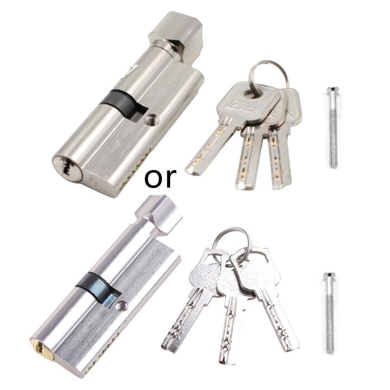 Metal Door Lock Cylinder with 3 Keys Entry Front Door Locksets