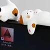 3pcs Computer Screen Monitor Small Ornaments Desktop Doll Cat Rabbit Home Decor Lucky Cat Resin Figurine Home Accessories