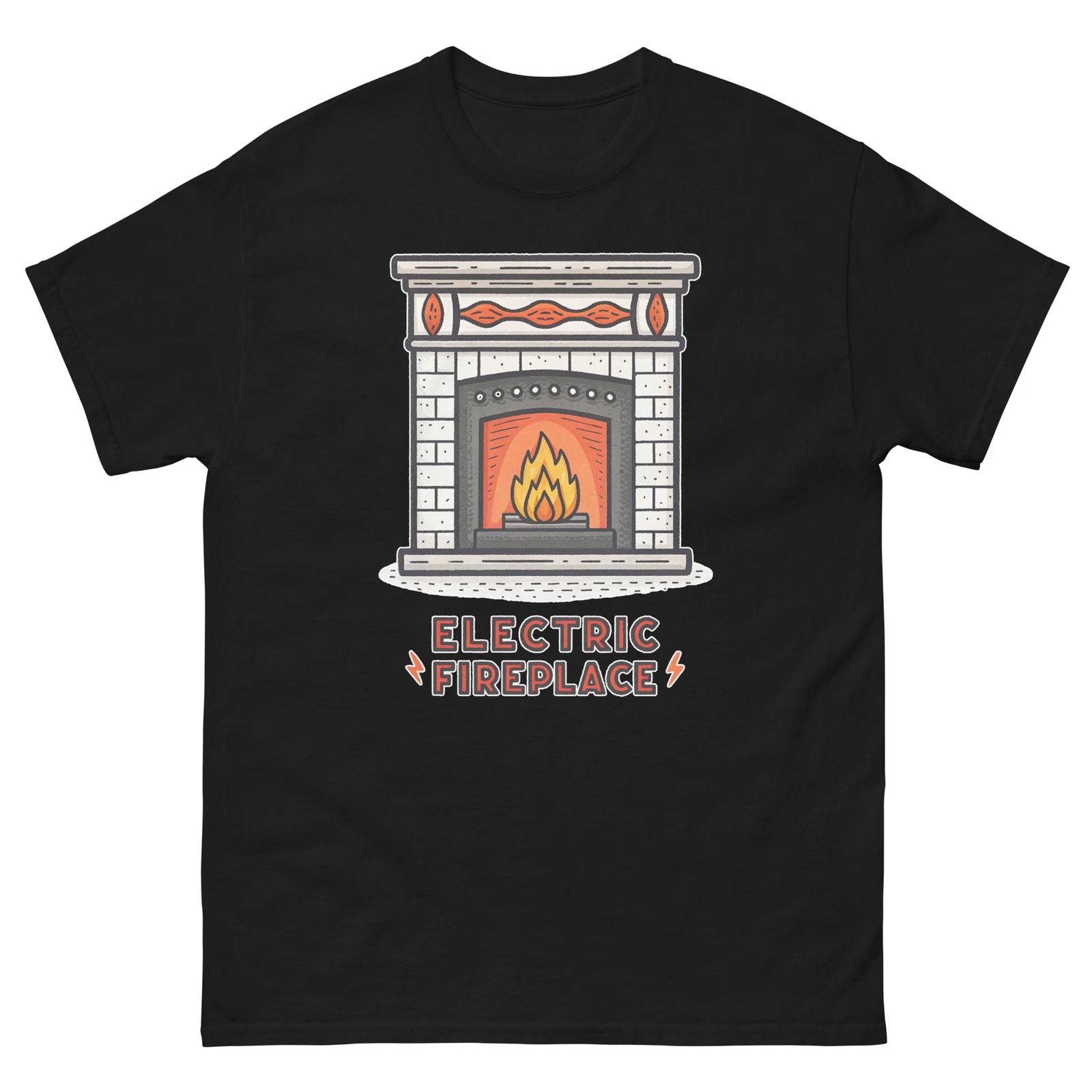 Electric Fireplace Home Appliance Electronics T-Shirt S