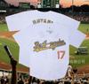 Sports Baseball Uniform Short Sleeve Cardigan Letter Print Men's and Women's Game Training Uniform T-Shirt Game Top