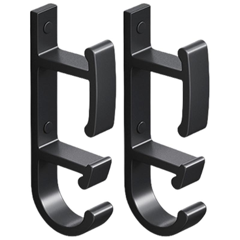 Heavy Duty Washbasin Hook Black Space Aluminum Robes Towel Hook Hanger Bathroom Basin Organizers for Hanging Washbasin
