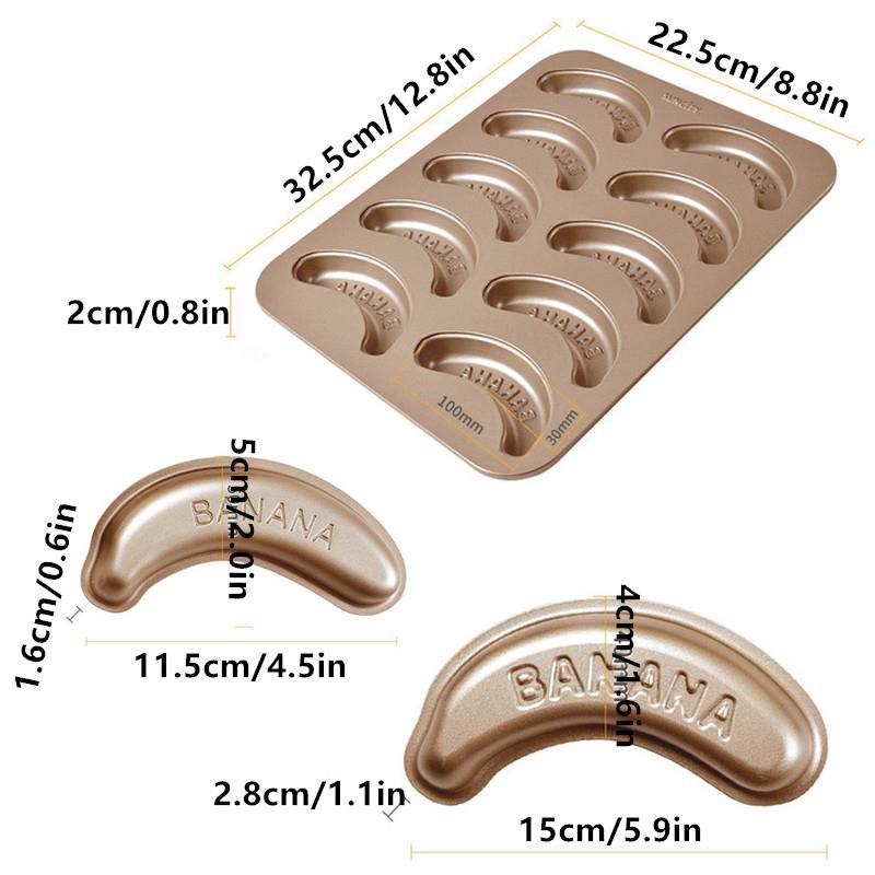 1/10 Hole Baking Pan Carbon Cake Baking Mold Baking Tray Non-Stick Muffin Diy Banana Cake Pan Moulds Baking Pans Bakeware Tools