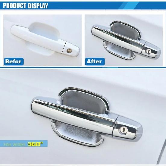 Car Upgrade Chrome ABS Door Handle Bowl Cover For Chevrolet Captiva 2008-2018 Opel Antara Exterior Protection Trim