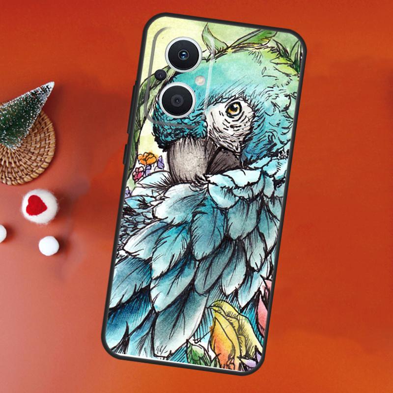Colorful Parrots Case For OPPO Find X9 X5 X6 X8 Pro OPPO Reno 14F 13F 12F 11F 10 12 13 14 Pro 7 8 Lite Cover