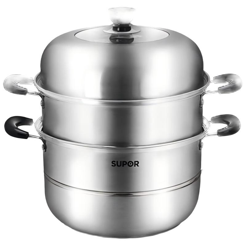 SUPOR 304 Stainless Steel Double-Layer Steamer