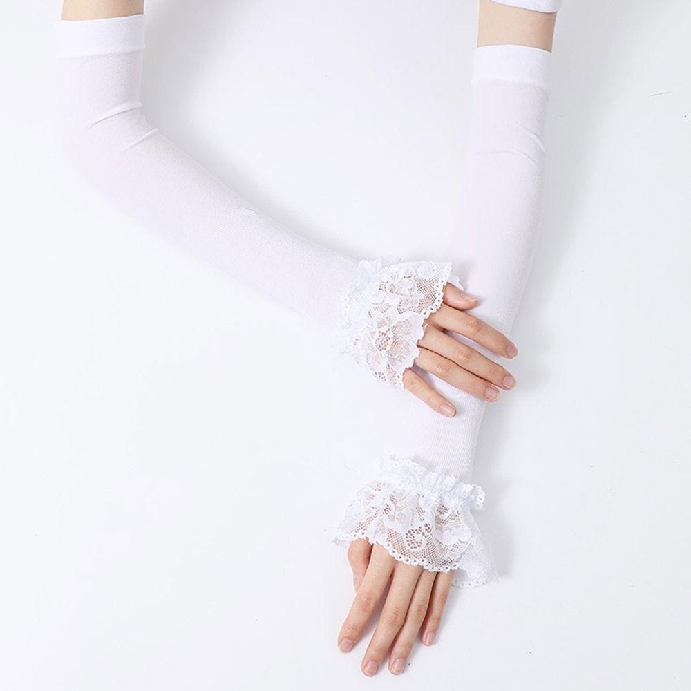 Sommer Kühlende Armstulpen Lange Handschuhe Sonnenschutz Ärmel Sonnenschutz Ärmel Eisseide Ärmel